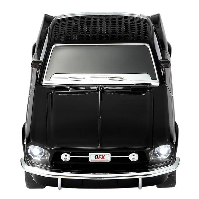 Altavoz Bluetooth QFX BT-1965-BLK, réplica de coche retro, negro