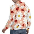 thumbnail image 4 of Bingfone Daisy And Ladybug Men'S Drawstring Hoodie Long Sleeve Pocket Sweatshirts-4x-Large, 4 of 9
