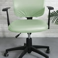 thumbnail image 4 of Funda para silla de oficina dividida, elástica, lavable, resistente al aceite e impermeable, para silla giratoria. Funda de asiento verde, 4 of 9