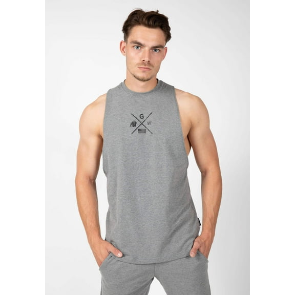 Cisco Drop Armhole Tank Top - Gray/Black
