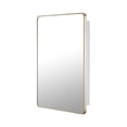 thumbnail image 4 of Hudson Rectangle Gold Medicine Cabinet, 22x30", 4 of 5