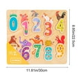 thumbnail image 3 of ChicYu Kids Number Calculation Letter Shape Building Blocks Flat Puzzle Board Educational Wooden Toy Developing Math and Shape Cognition, 3 of 6