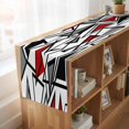 thumbnail image 6 of Table Runners 72 Inches Long Dress Scarves, Red Black Geometric Farmhouse Kitchen/Dining Table Runner, Coffee Tablerunners, Abstract Art Modern Line 14x72 Inch, 6 of 9