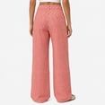 thumbnail image 4 of Women's Vintage Y2k Striped Denim Pants Wide Leg High Waist Stretchy Long Jean Palazzo Trousers with Pocket, 4 of 4