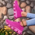 thumbnail image 5 of Rokment Women's Men's Cross Training Runnning Shoes Unisex Comfortable Memory Foam Cushioned Slip on Socks Fitness Workout Jogging Trainners Walking Tennis Sneakers Hot Pink Size 10.5, 5 of 7