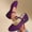Purple, variant on YHAJDS Mary Jane Flats for Women Solid Color Ankle Strap Slip On Loafer Low Wedge Office Dress Shoes