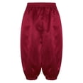 thumbnail image 4 of Yhong Childrens Medieval Capri Pants Solid Color Trousers Stage Performance Outfits Burgundy 10, 4 of 5