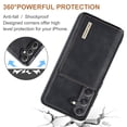 thumbnail image 5 of Allytech 2 in 1 Detachable Wallet Case for Samsung Galaxy S24 Plus with Cash Pocket & Cash Slots, [Full Body Protection] [Magnetic Clasp] Luxury PU Leather Shockproof Slim Kickstand Case - Black, 5 of 9