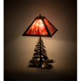 thumbnail image 1 of Meyda 175751 21 in. Leafs Edge Tall Pines with Lighted Base Table Lamp, Textured Black & Br, 1 of 1