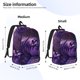thumbnail image 2 of Balery Purple Hippo In Water Mochila Clásica Impresa Básica para Viaje, Mochila Escolar Resistente al Agua, Mochila de Lona con Correas Ajustables-Small, 2 of 5