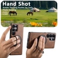 thumbnail image 6 of for Samsung Galaxy S25 Case PU Leather, [Compatible with MagSafe] [360° Rotatable Ring Kickstand] Cover for Samsung Galaxy S25 Lightweight Anti-Fall Phone Case Magnetic Ultra Slim - Brown, 6 of 6