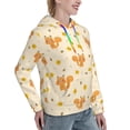 thumbnail image 2 of Yiaed Squirrel And Leaves Print Womens Casual Hoodies Crew Neck Long Sleeve Sweatshirts With Pocket Pullover Tops Women's Hooded Sweatshirt-XX-Large, 2 of 5