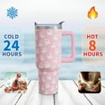 thumbnail image 3 of Halloween Ghosts 40 Oz Tumbler with Handle and Straw, Cute Spooky Stainless Steel Double Walled Vacuum Insulated Cup, Holiday Gifts for Women Girls, 3 of 6