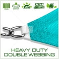 thumbnail image 4 of ColourTree 20' x 24' x 31.2' Gray Right Triangle Sun Shade Sail Canopy Mesh Fabric UV Block & Water Air Permeable - Commercial Heavy Duty - 190 GSM - 3 Years Warranty - Custom Make, 4 of 5