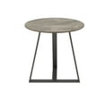 thumbnail image 3 of Weston Home Dinant Stone with Grey Metal Base End Table, Grey, 3 of 7
