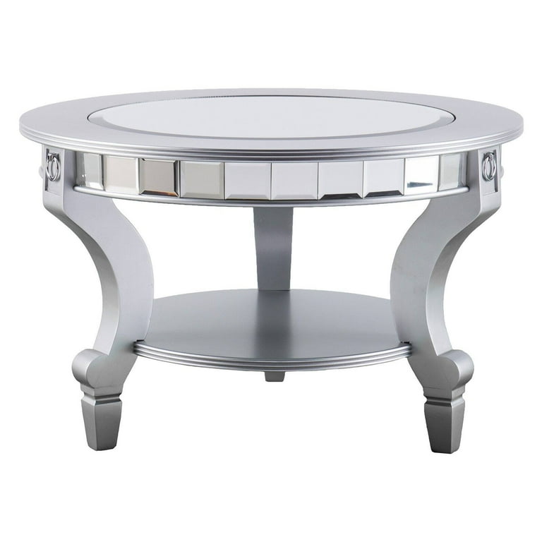 Silver orchid olivia sale mirrored accent table