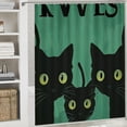 thumbnail image 6 of Awypu Shower Curtain Black Cat Are You Pooping Waterproof Multiple Sizes White, 6 of 7