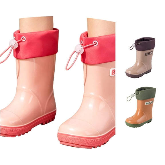 NordicNest Kids Rain Boots Lightweight Outdoor Boots For Girls