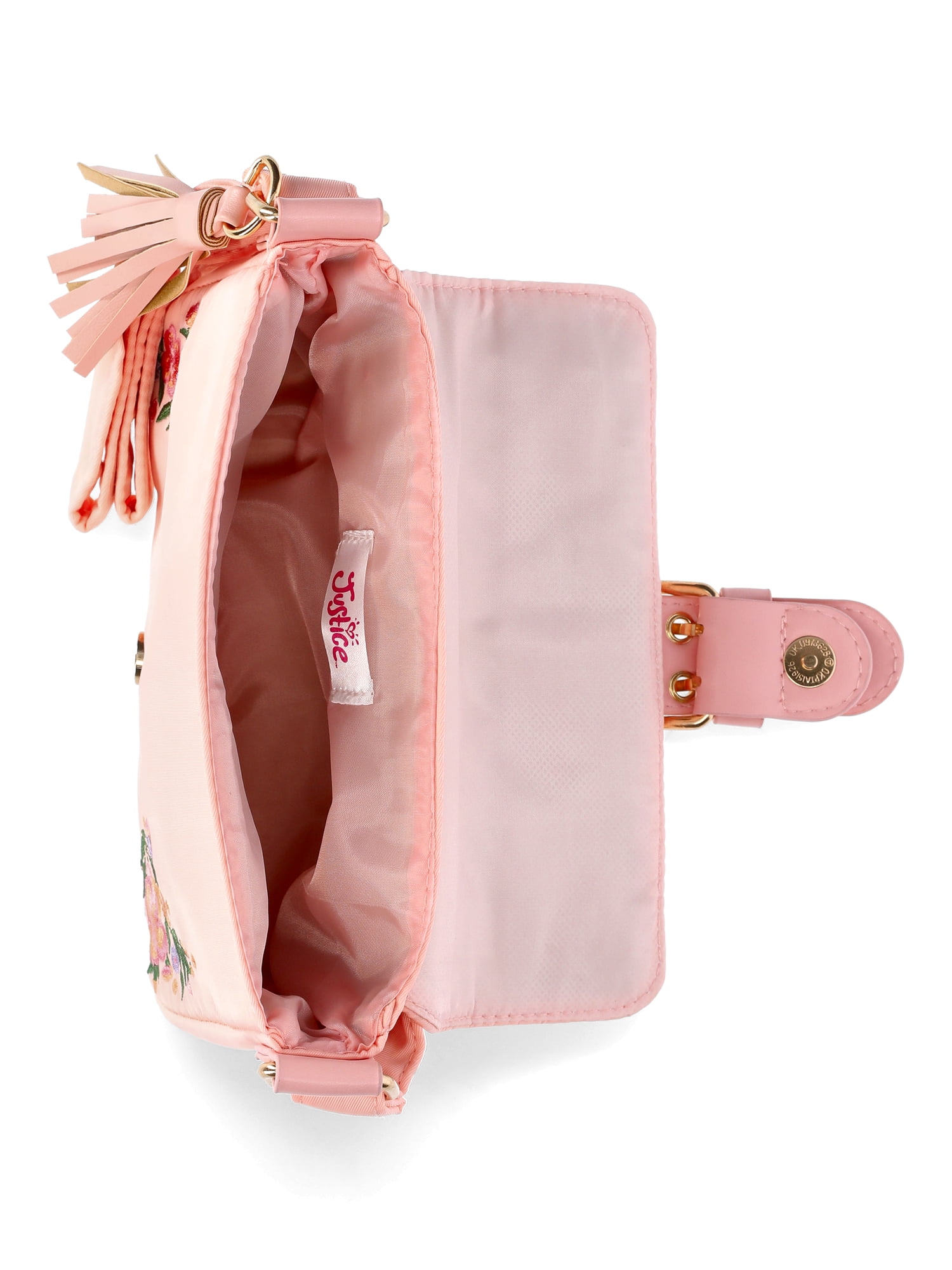Justice Girl's Floral Flap Shoulder Bag