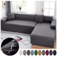 thumbnail image 2 of Funda de sofá elástica impermeable para sala de estar, cubierta de sofá de esquina, Chaise Longue, en forma de L, 2 of 4