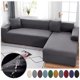 thumbnail image 2 of Funda de sofá elástica impermeable para sala de estar, cubierta de sofá de esquina, Chaise Longue, en forma de L, 2 of 4
