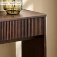 thumbnail image 6 of OKD 63 Inch Fluted Long Console Table for Entryway, Modern Entryway Table with 2 Large Drawers,Farmhouse Sofa Table Behind Couch for Living Room, Hallway, Dark Walnut, 6 of 7