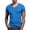 *Sky Blue, variant on VBVC No Boundarie Men's Plus V-Neck Breathable Short Sleeve T-Shirt,Summer Lightweight Basic Tops For Men,Dark Blue,S-5XL