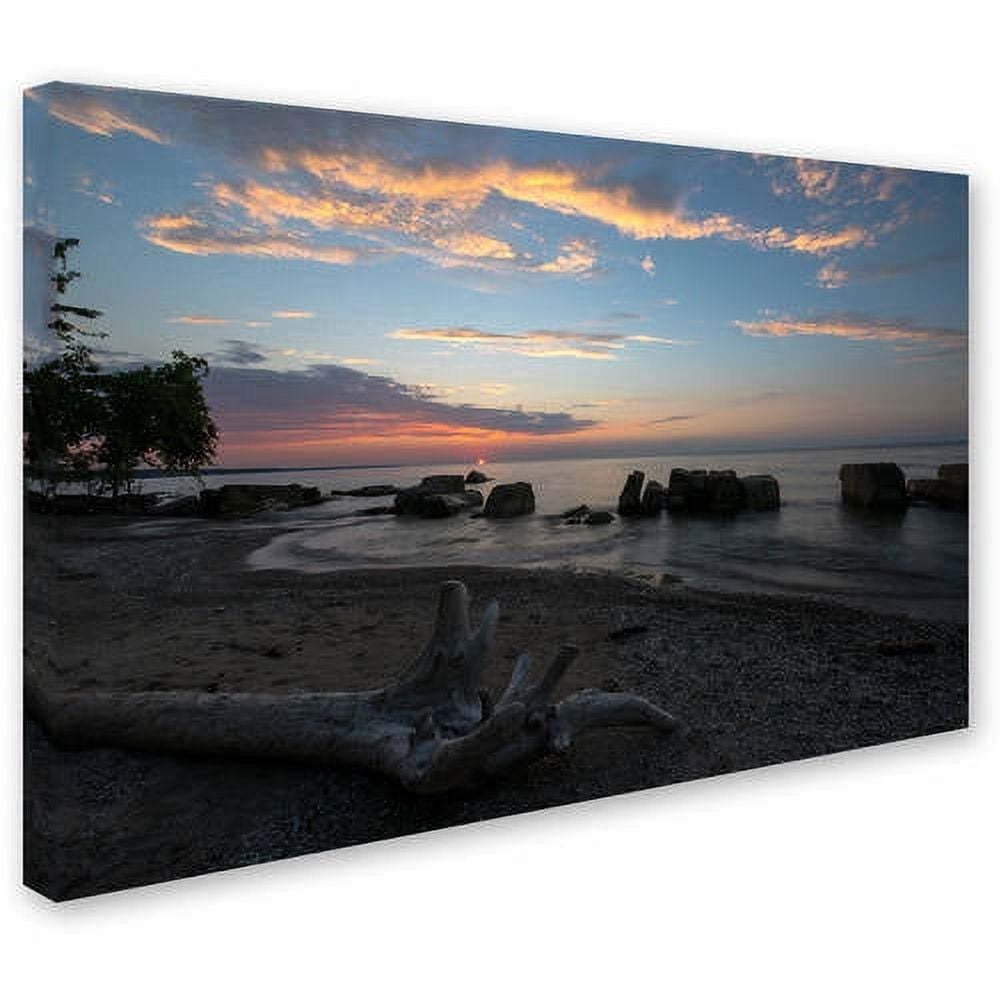 Trademark Fine Art "Magic on the Shores of Lake Erie" Canvas Art by Kurt Shaffer