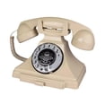 thumbnail image 2 of GUOOL Audio Guest Book Wedding Phone Desk Telephone Recorder for Wedding Home Desk beige, 2 of 9