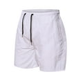 thumbnail image 3 of Tejiojio Men's Classic-Fit Cargo Shorts Men's versatile 5-minute dry solid color beach sports fitness shorts, 3 of 4
