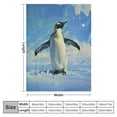 thumbnail image 4 of Shiartex Penguin Throw Blanket Warm Flannel Blanket Soft Warm Printed Blanket for Bed, Couch and Sofa for Kids Teen Young Boys Girls 40x50in, 4 of 6