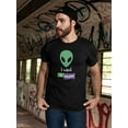 thumbnail image 2 of Aliens I Want To Believe Men T-Shirt, Male XX-Large, 2 of 4