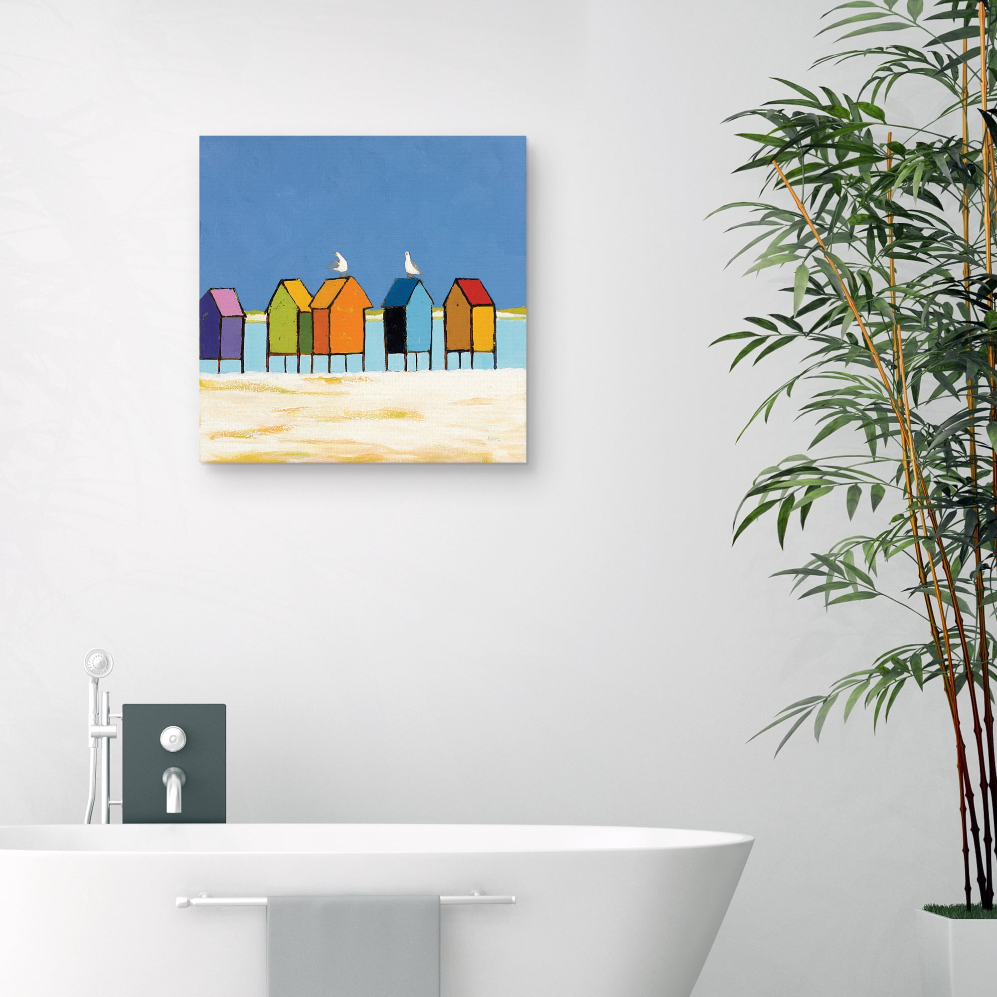 Cabanas II by Phyllis Adams Canvas Art Print