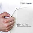 thumbnail image 6 of White Fitted Sheet, Hotel Quality Deep Pocket White Sheets, 1 Soft Poly-Cotton, 6 of 7