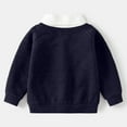 thumbnail image 6 of idosla Toddler Little Boy Spring Lapel Splicing Long Sleeve Two Piece Outfits Cartoon Bear Top (Navy, 3-4 Years), 6 of 6