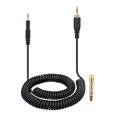 thumbnail image 4 of Cable de audio,Cable auxiliar en espiral de repuesto Adaptador de 6,35 mm,3 metros 9,84 pies Cable de audio M40X M20X,Accesorio para auriculares M30X M50X M60X M70X,Accesorios para auriculares, 4 of 6