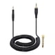 thumbnail image 4 of Cable de audio,Cable auxiliar en espiral de repuesto Adaptador de 6,35 mm,3 metros 9,84 pies Cable de audio M40X M20X,Accesorio para auriculares M30X M50X M60X M70X,Accesorios para auriculares, 4 of 6