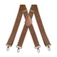 thumbnail image 4 of Tirantes para hombre de 3,5 cm de ancho y 3,5 cm de alto con forma de X, correas elásticas ajustables y resistentes. marrón, 4 of 9