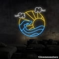 thumbnail image 4 of Glowneon Sunset Wave Neon Sign, Sun Ocean Led Sign, Sun Wave Neon, Sunset Led Light, 4 of 5