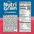thumbnail image 3 of Nutri-Grain Breakfast Bars, Made with 10g Whole Grains, Snack Bars, Strawberry, 10.4oz Box (8 Count), 3 of 13