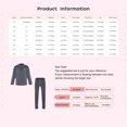 thumbnail image 7 of TiaoBug Kids Boys Girls Long Winter Base Layer Fleece-line Tops Shirts And Long Johns Leggings Set Light Purple 7-8, 7 of 7
