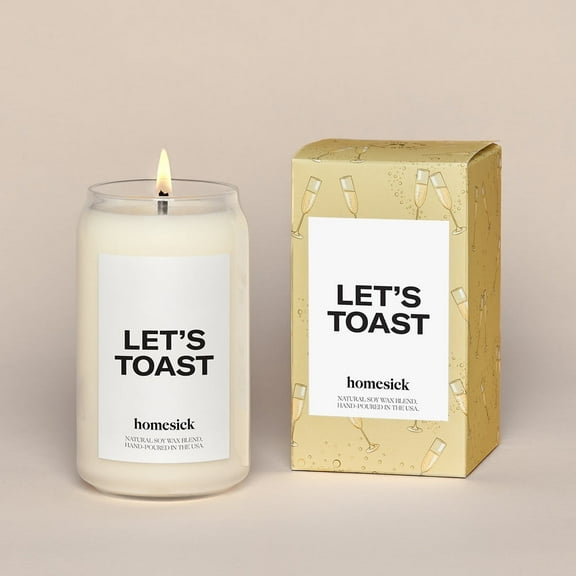 Homesick Let's Toast Scented Candle, 13.75 oz