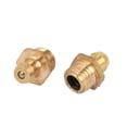 thumbnail image 2 of Unique Bargains Filetage M8 Mâle 1.0mm Pas Droit Laiton Zerk Graisse Raccords de Tétine 5 Pcs, 2 of 2