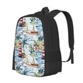 thumbnail image 1 of Balery Watercolor Sailboat Mochila para hombre y mujer - Tela Oxford 600D resistente - Gran capacidad, resistente al agua, ideal para la escuela, viajes y senderismo, 1 of 6