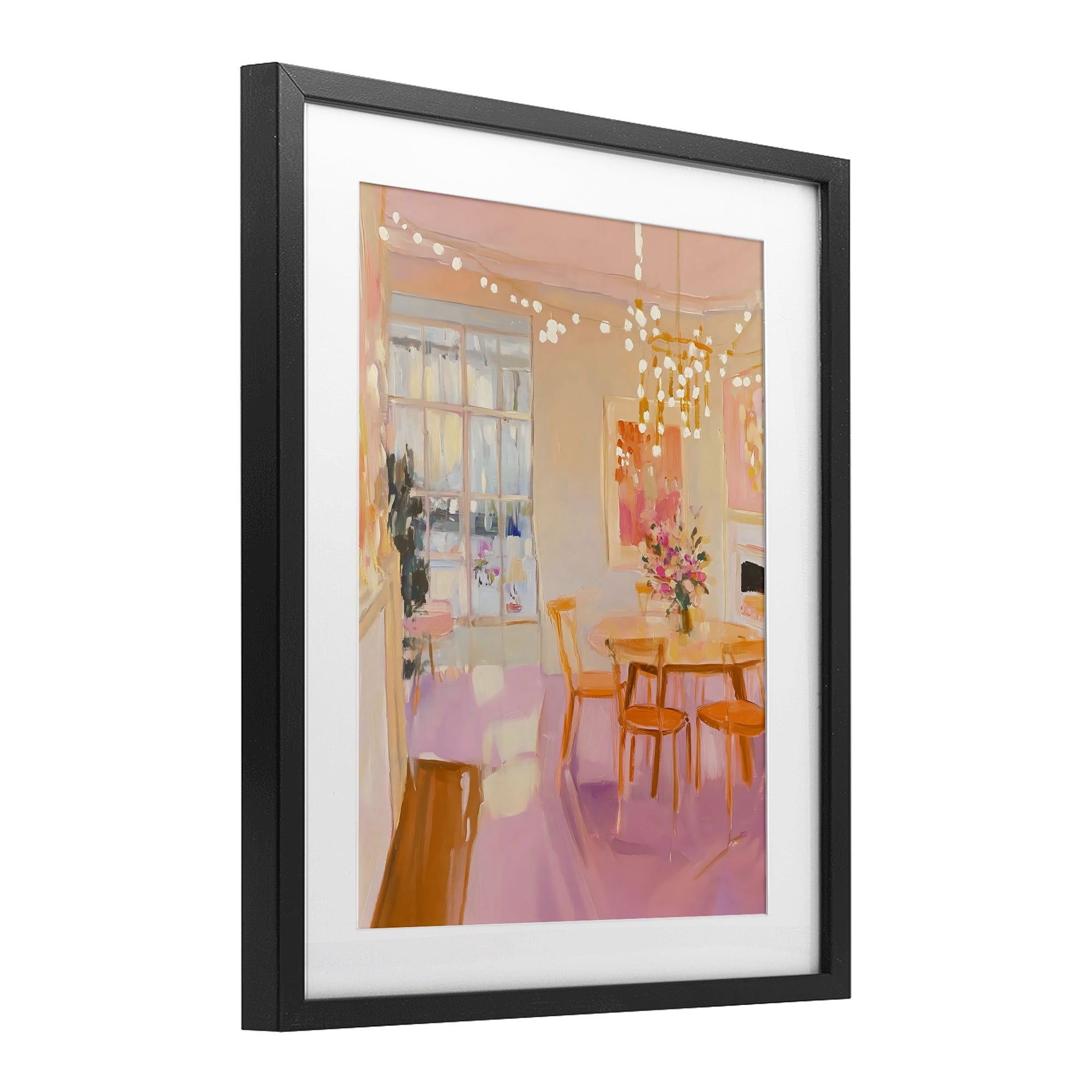 Stupell Industries Warm & Inviting Dining Room Black Framed Print Under Glass, design by The Prints Vibe