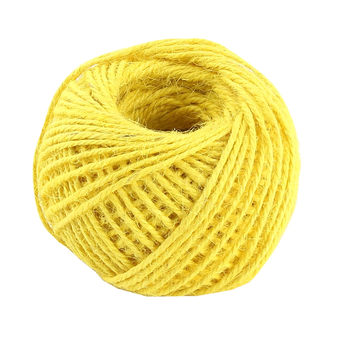 Jute Burlap Ribbon Twine Rope Cord String Pack Roll Yellow 2mm Dia 50m