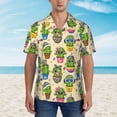 thumbnail image 5 of Picia Cute Cartoon Cactus Gentle Cotton Regular Fit Short Sleeve Casual Hawaiian Shirt for Men-Medium, 5 of 8