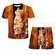 thumbnail image 1 of Conjuntos de ropa para bebés, niños, niñas, gatos, camisetas de dibujos animados para niños, pantalones cortos, trajes, ropa informal para niños, trajes de 1 a 14 años, 6T Gao Jinjia LED, 1 of 2