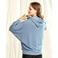 thumbnail image 4 of Oversized Dolman Sleeve Ribbed Hoodie Top, 4 of 10