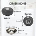 thumbnail image 3 of Ceramic Vintage Knobs Drawer Round Pull Handle Cupboard Cabinet Door Wardrobe Dresser Door 4pcs Grey, 3 of 7